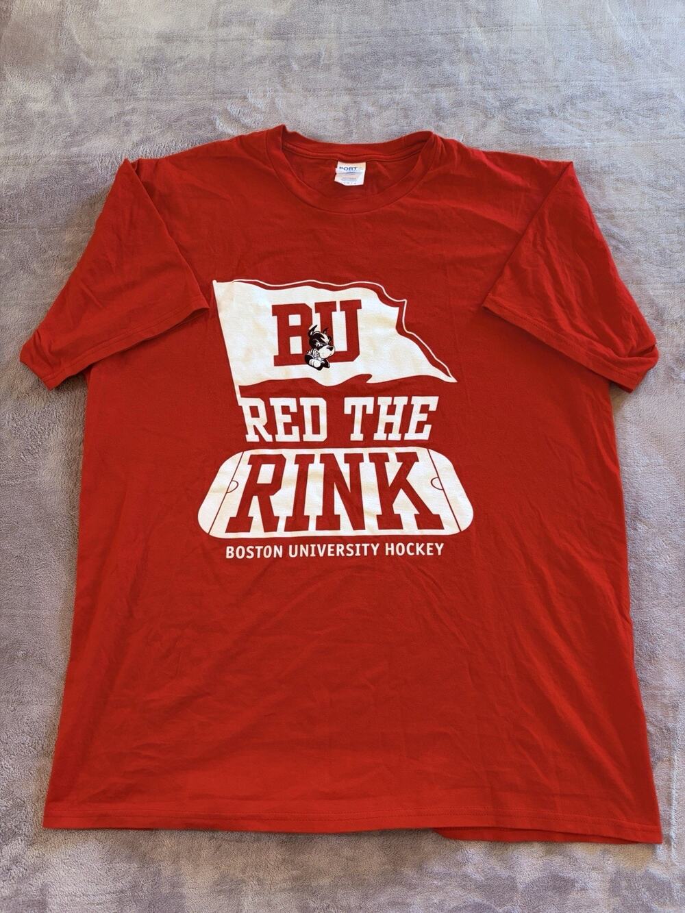 Boston Terriers Hockey T-Shirt Mens Large Red The Rink